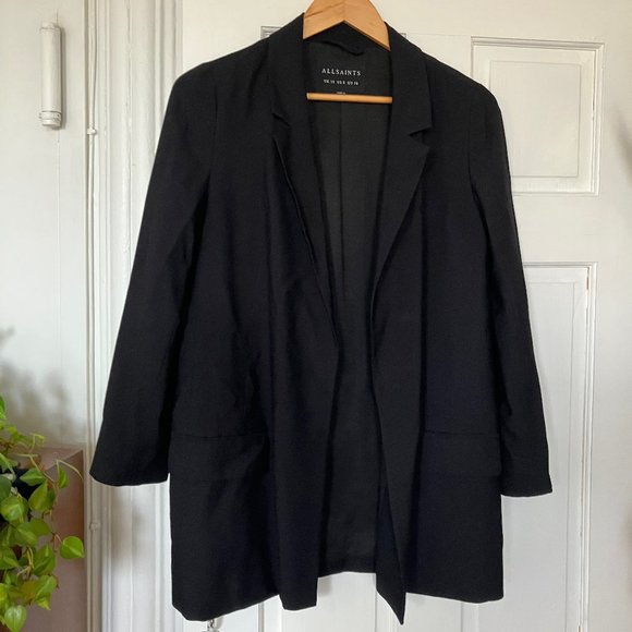 AllSaints Black Blazer - Picture 1 of 4